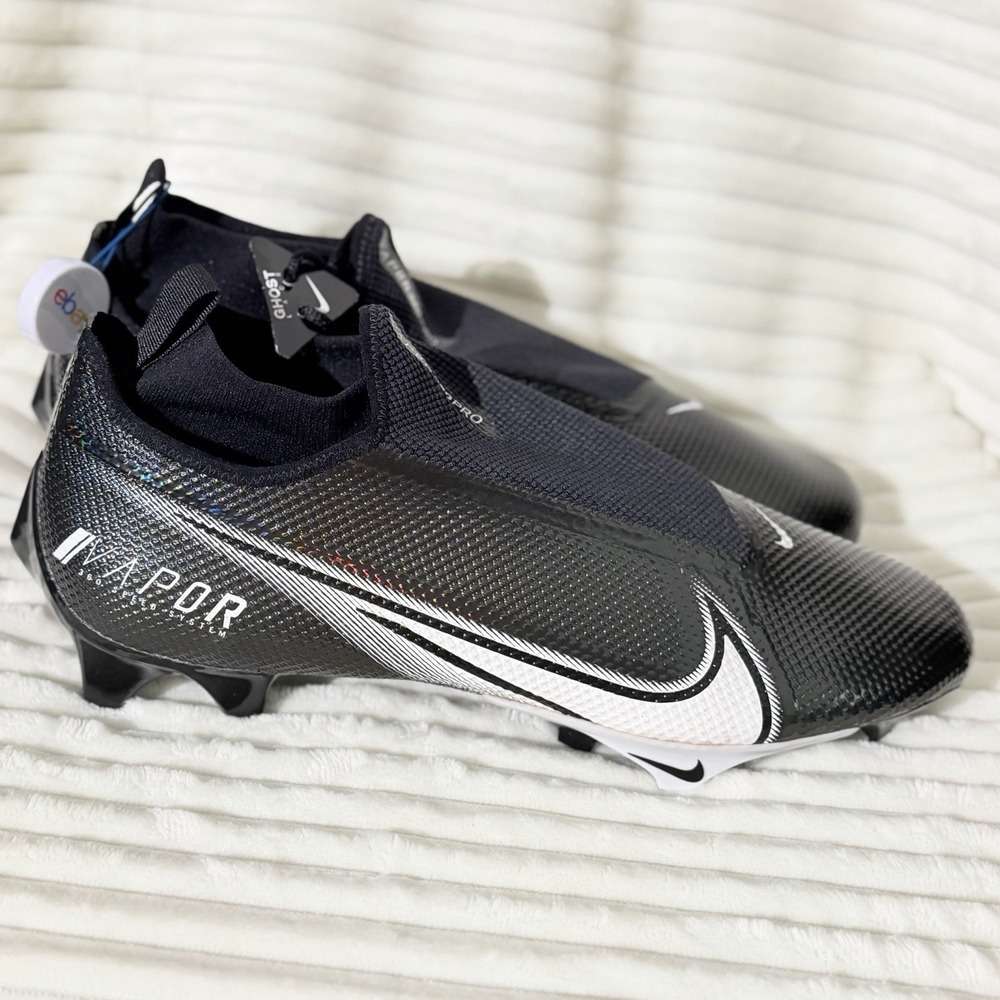 Nike Men's Vapor Edge Pro 360‎ 'Black White' Football Cleat AO8277-001 size 15